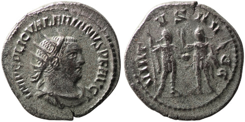 Roman coin of Valerian I silver antoninianus - VIRTVS AVGG